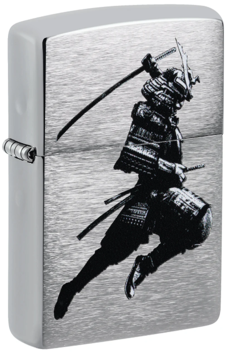 Zippo 200 Ninja Design aansteker met ninja-krijger afbeelding