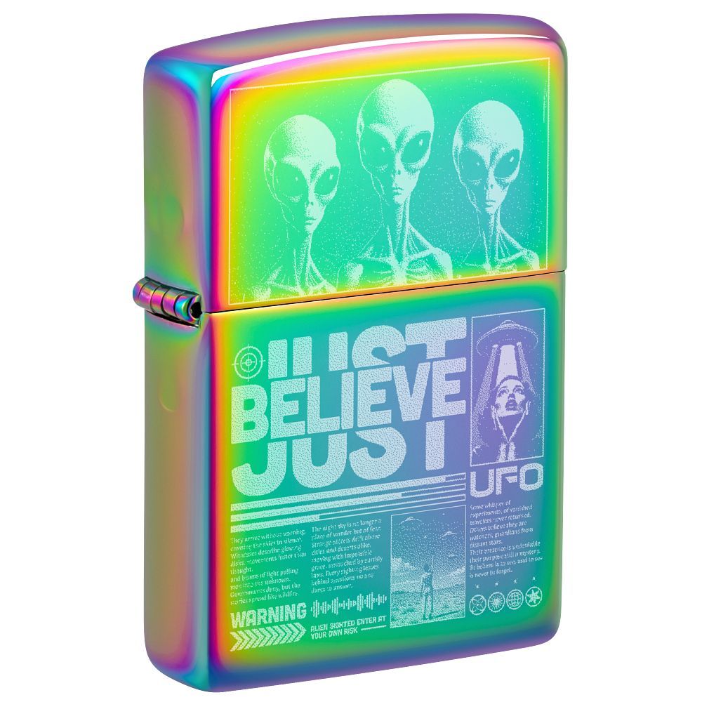 Zippo 151 Just Believe Design Spectrum aansteker voorkant