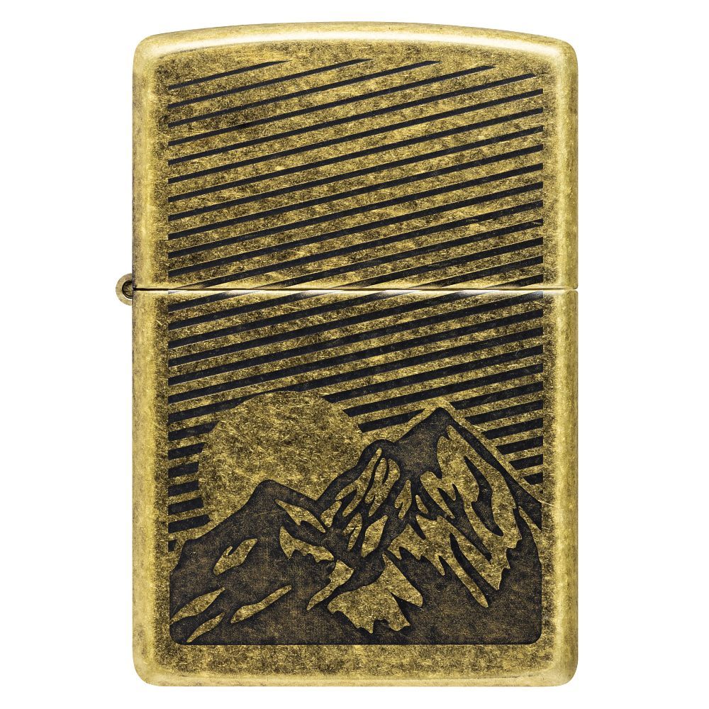 Zippo 201FB Mountain Design aansteker - zijaanzicht