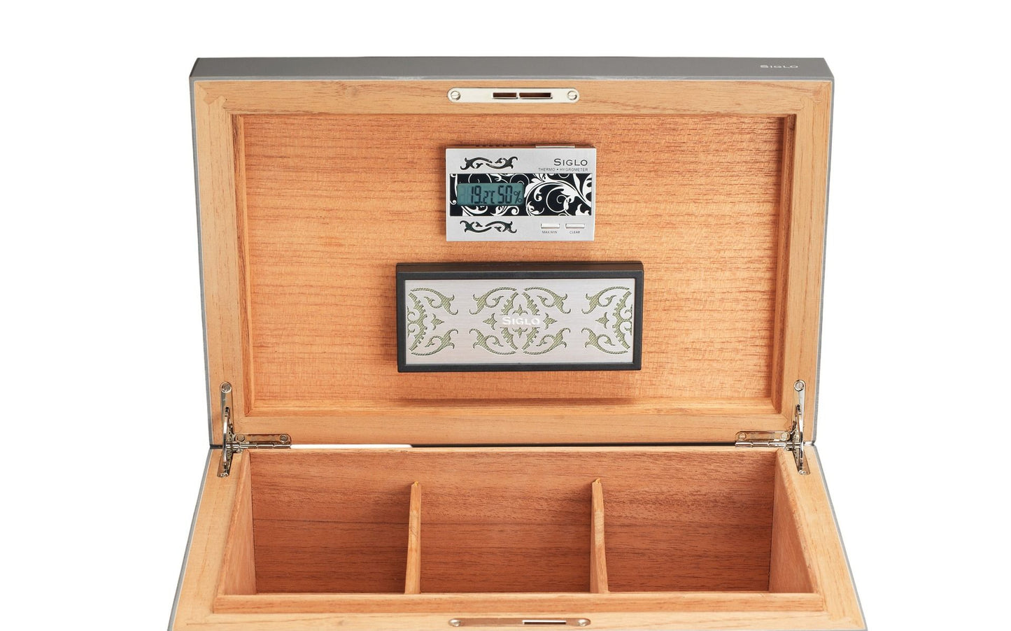 Siglo - Dog in Black Humidor - geopend