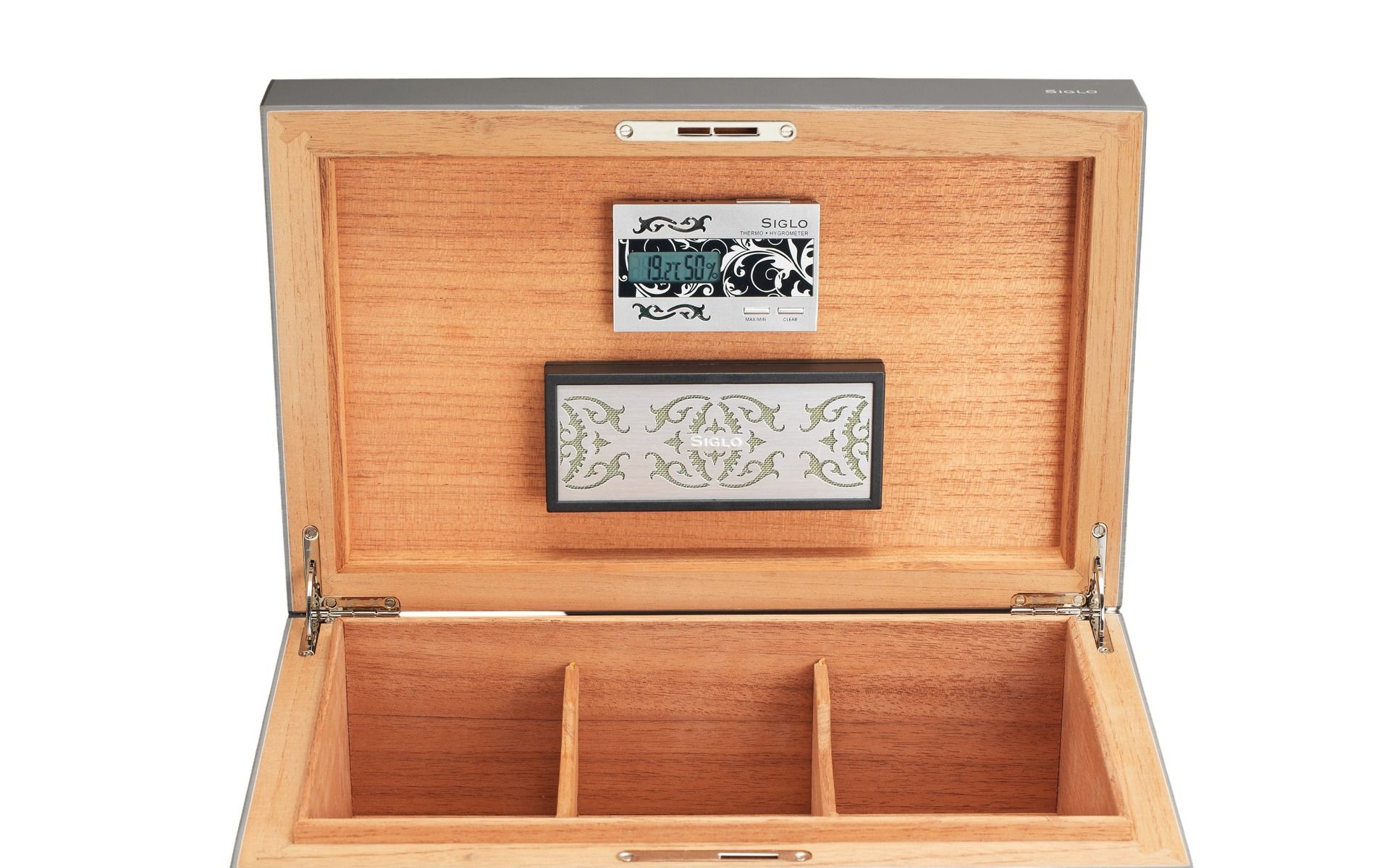 Siglo - Dog in Black Humidor - geopend