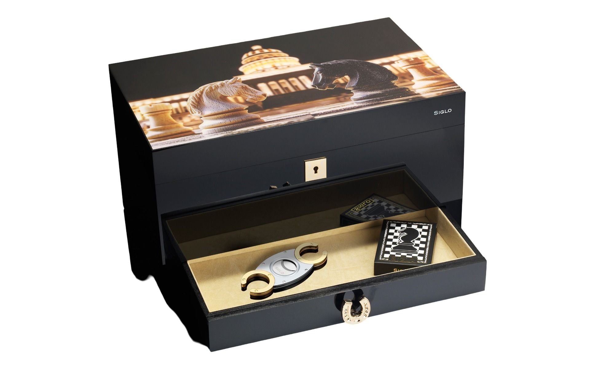 Siglo - The Knight Humidor - geopend