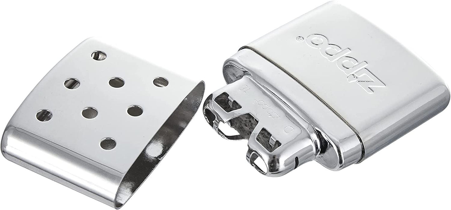 ZIPPO HANDWARMER HIGH POLISH CHROME 12 HOURS - achteraanzicht