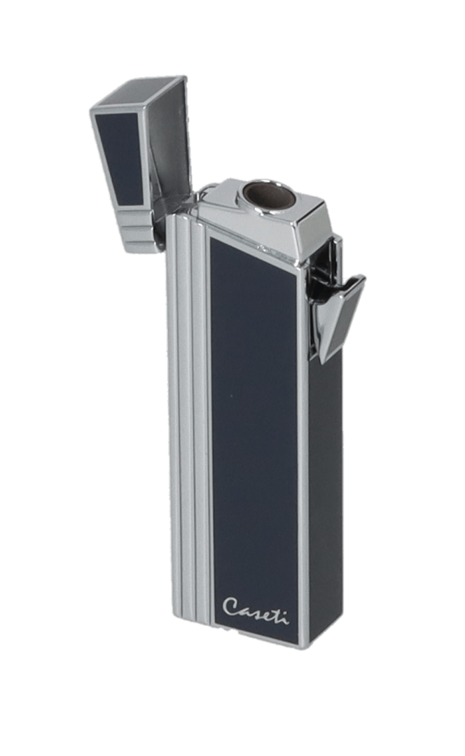 Caseti lighter Jet blue/chrome - zijaanzicht