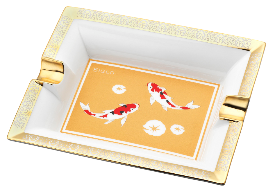 Siglo - Koi Fish Ashtray - bovenaanzicht