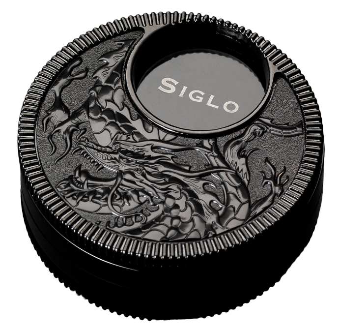 Siglo - Dragon Swivel Cutter - Black - vooraanzicht met drakenmotief