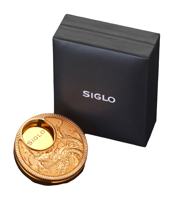 Siglo - Dragon Swivel Cutter - Rose/Gold - detail draak