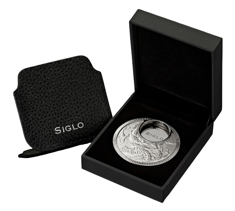 Siglo - Dragon Swivel Cutter - Chrome - detail draak in chroom