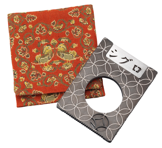 Siglo - Seki Cutter - Seven Treasures - vooraanzicht met Shippo-patroon