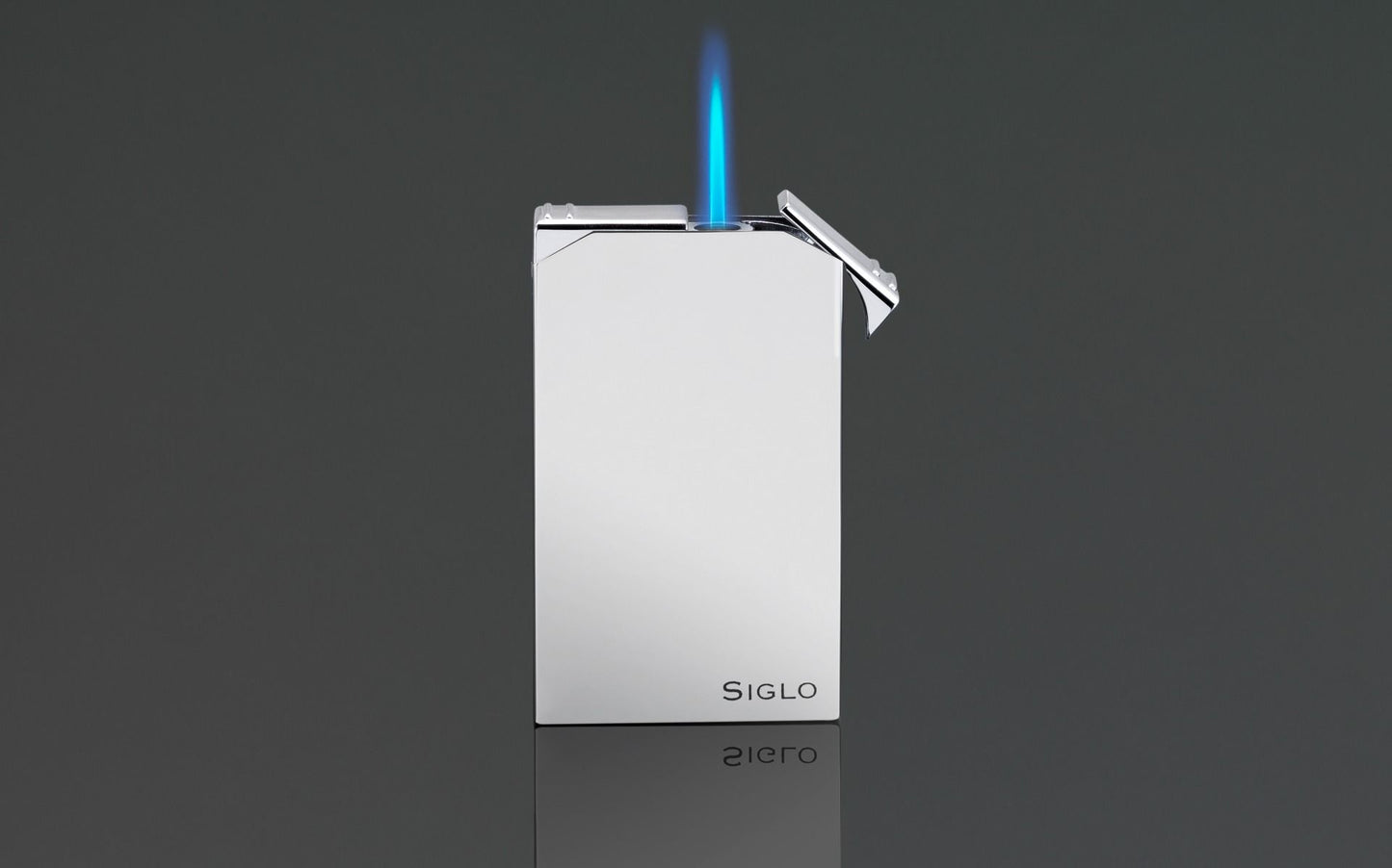 Siglo - Lighter & Cutter Set - Shiny Chrome - cutter detail