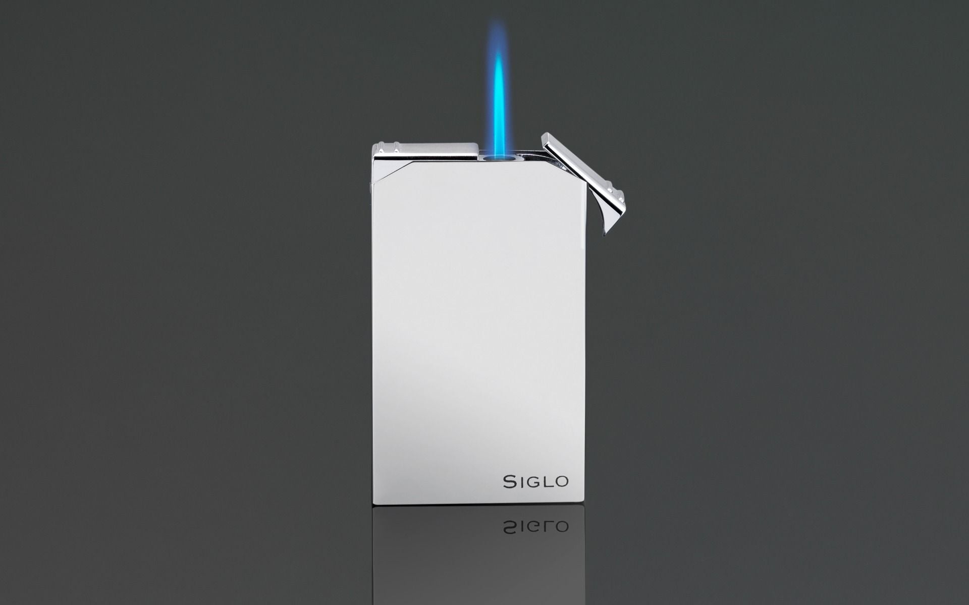 Siglo - Lighter & Cutter Set - Shiny Chrome - cutter detail