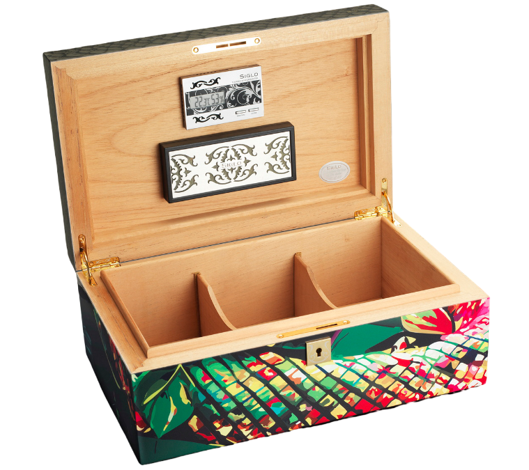Siglo - Year of the Snake Humidor - deksel detail
