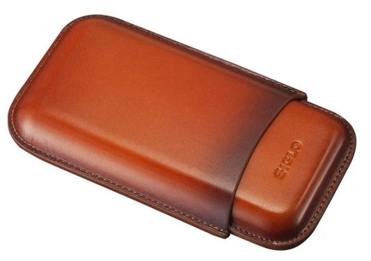 Siglo - Patina Cigar Case - Orange - vooraanzicht
