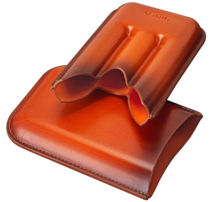 Siglo - Patina Cigar Case - Orange - geopend