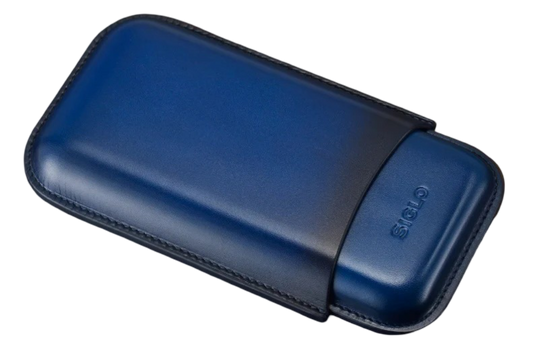 Siglo - Patina Cigar Case - Blue - vooraanzicht