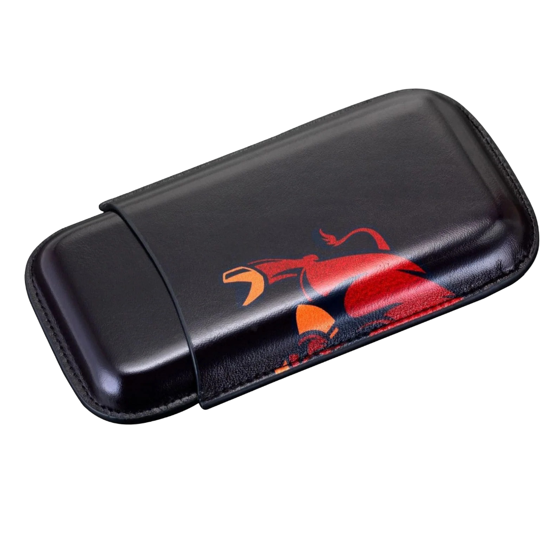 Siglo - Cigar Case Ox - Black - geopend
