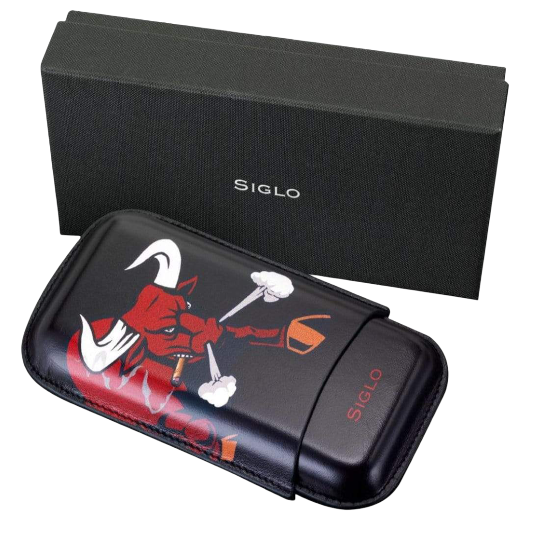 Siglo - Cigar Case Ox - Black - detailaanzicht