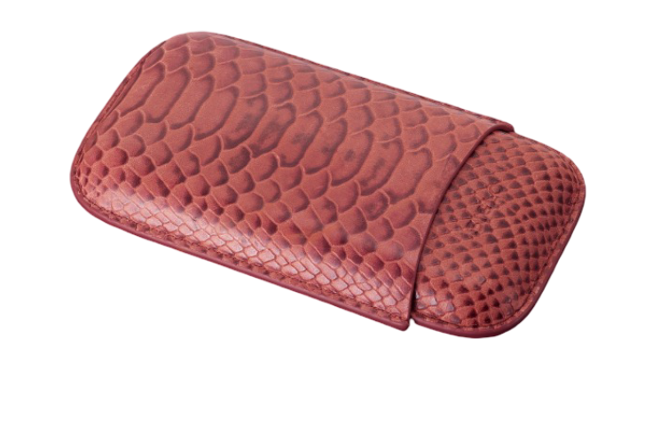 Siglo - Snake Leather Case - Red - vooraanzicht