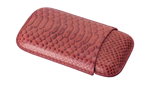 Siglo - Snake Leather Case - Red - vooraanzicht