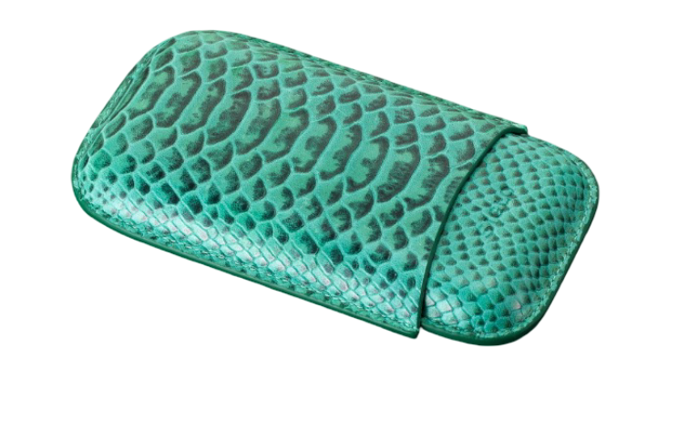 Siglo - Snake Leather Case - Green - vooraanzicht