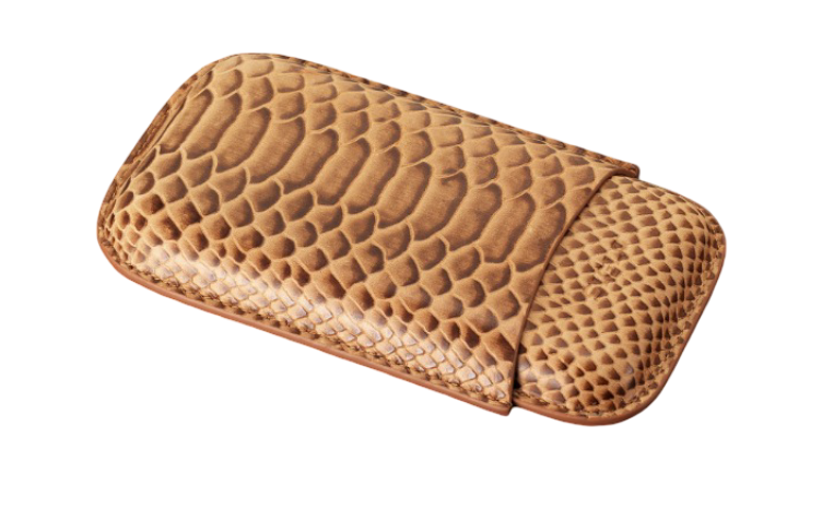 Siglo - Snake Leather Case - Brown - vooraanzicht