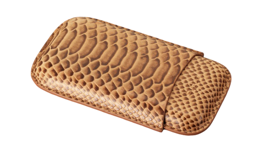 Siglo - Snake Leather Case - Brown - vooraanzicht