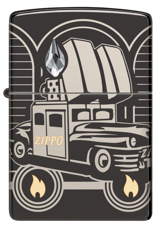 Zippo Aansteker Car 75th Anniversary Collectible - vooraanzicht