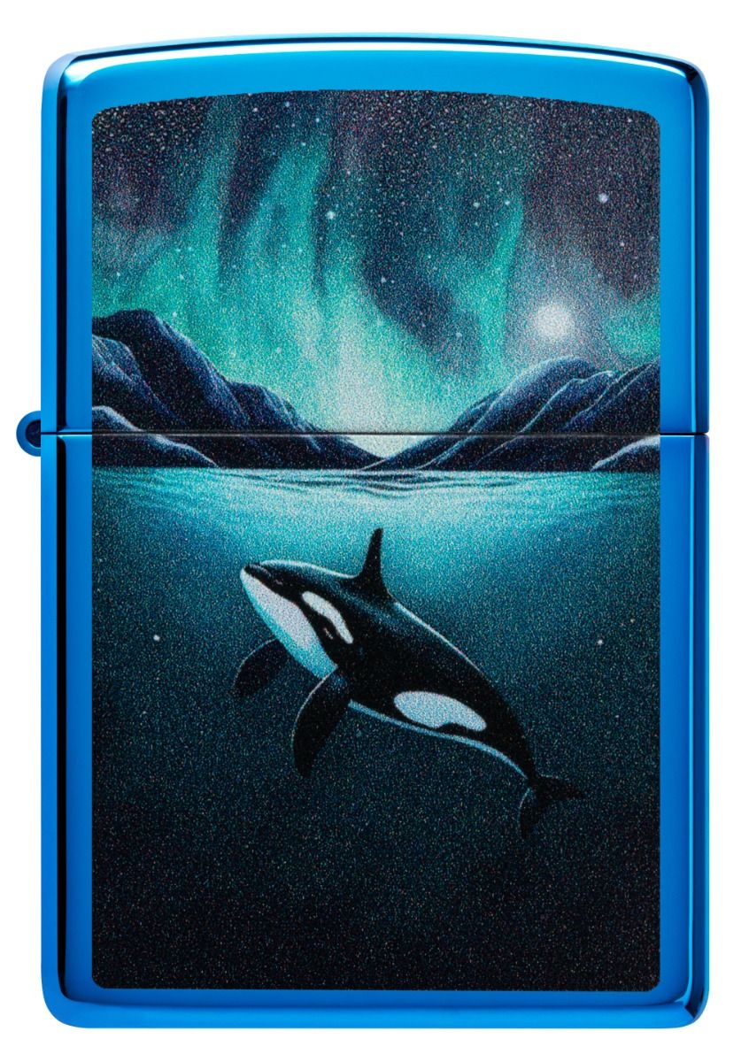 Zippo Aansteker - 20446 Whale Design - vooraanzicht