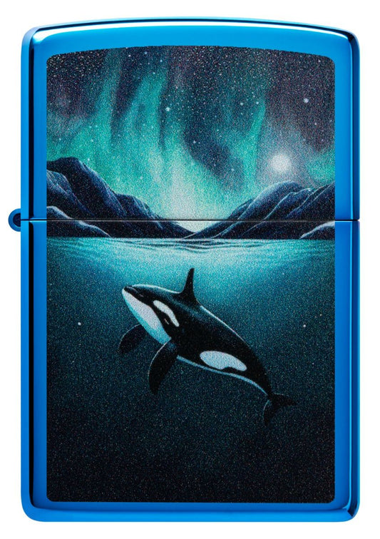 Zippo Aansteker - 20446 Whale Design - vooraanzicht