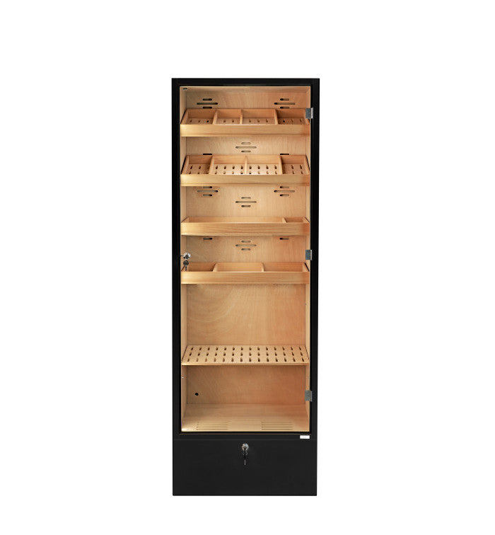 Adorini Cabinet Humidor Portofino Black - detail interieur cederhout