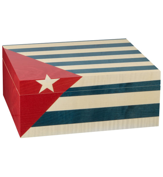 Adorini Cuba Te Amo Humidor Medium Deluxe - vooraanzicht hoogglans afwerking