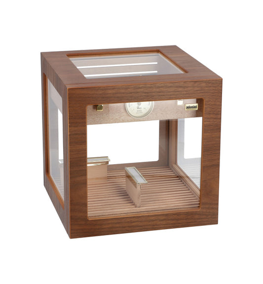 Adorini Cube Deluxe Humidor Walnut - detail interieur cederhout