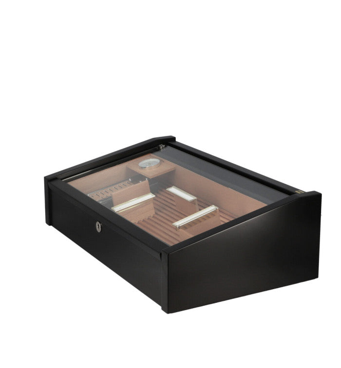 Adorini Vega Deluxe Display Humidor Black - detail hygrometer