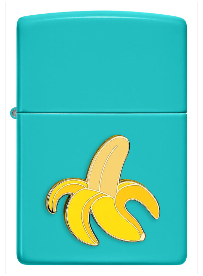 Zippo Aansteker 49454 Foodie BANANA Emblem - vooraanzicht