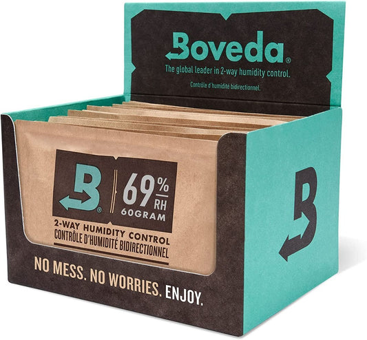 Bevochtigingszak Boveda 69% per 12 st. - vooraanzicht