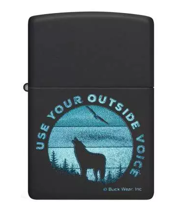 Zippo Aansteker 218 Buck Wear Design - vooraanzicht