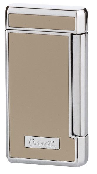 Caseti Double jet Cigar Lighter Grey - vooraanzicht