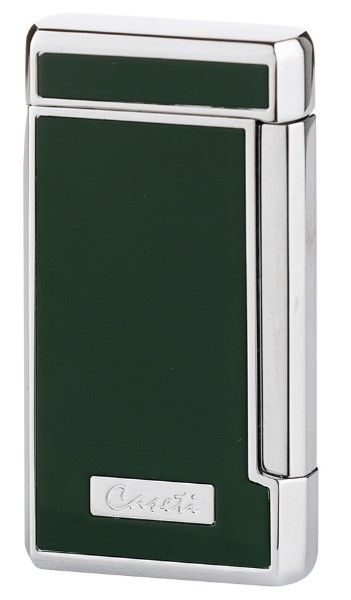 Caseti Double jet Cigar Lighter Green - vooraanzicht