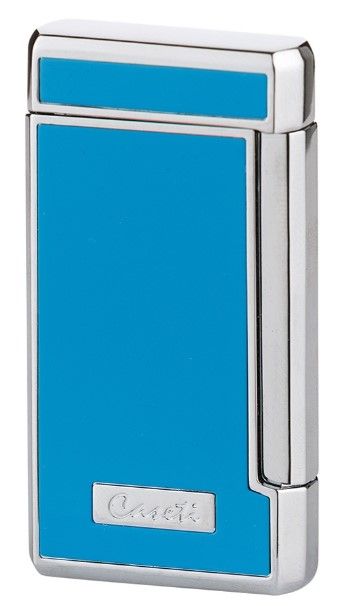 Caseti Double jet Cigar Lighter Light Blue - vooraanzicht