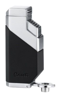 Caseti 3 Jet Black/Chrome + punch - vooraanzicht