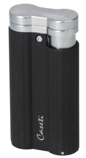 Caseti Jetflame Black matte + Punch - vooraanzicht