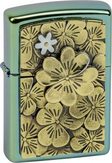 Zippo Aansteker Limited Edition Trick Clover/Leaf - vooraanzicht