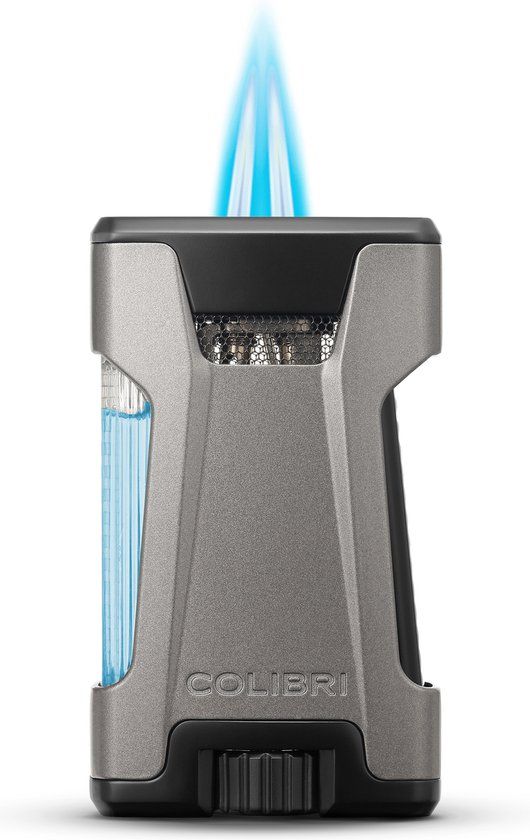 Colibri Double JetFlame Rebel Gunmetal - zijaanzicht