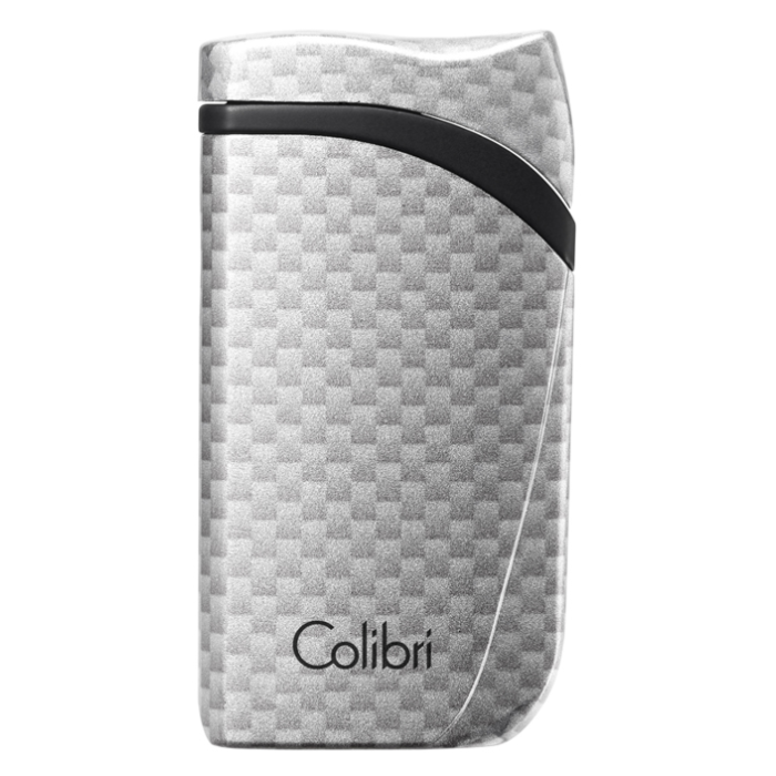 Colibri Single Flame Falcon Carbon Fiber Silver - vooraanzicht