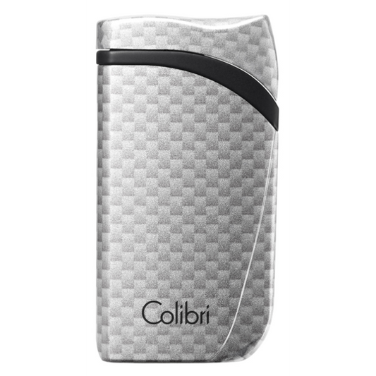 Colibri Single Flame Falcon Carbon Fiber Silver - vooraanzicht