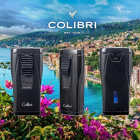 Colibri aanst. Triple Flame Monaco Metalic Black - zijaanzicht