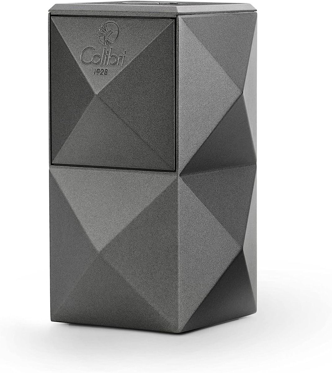 Colibri aanst. Triple Flame Quasar Table Lighter Gunmetal - vooraanzicht