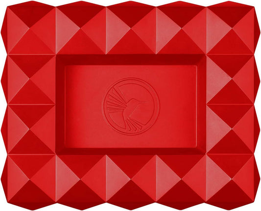 Colibri Ashtray Quasar Matte Red - bovenaanzicht