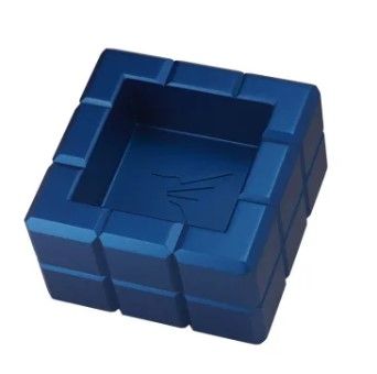 Colibri Heritage Cube Ashtray Blue - vooraanzicht