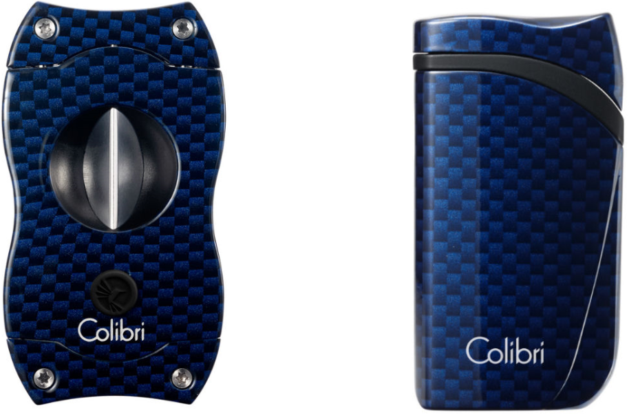 Colibri Gift Set Falcon Carbon + V-Cut Carbon Blue - complete set